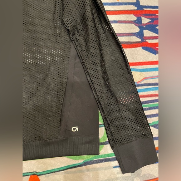 Gap Fit | black Mesh Zip Front Jacket, womens - Picture 3 of 4